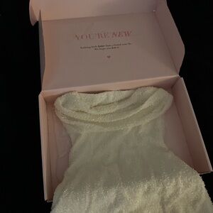 Oh Polly Ivory Beaded Hoco Dress Worn Only Once